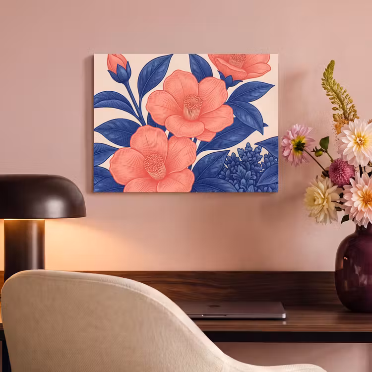 Akustikbild - Blüten – Blätter – Botanik - Bloemen - Bladeren - Botanisch PET vilt klein