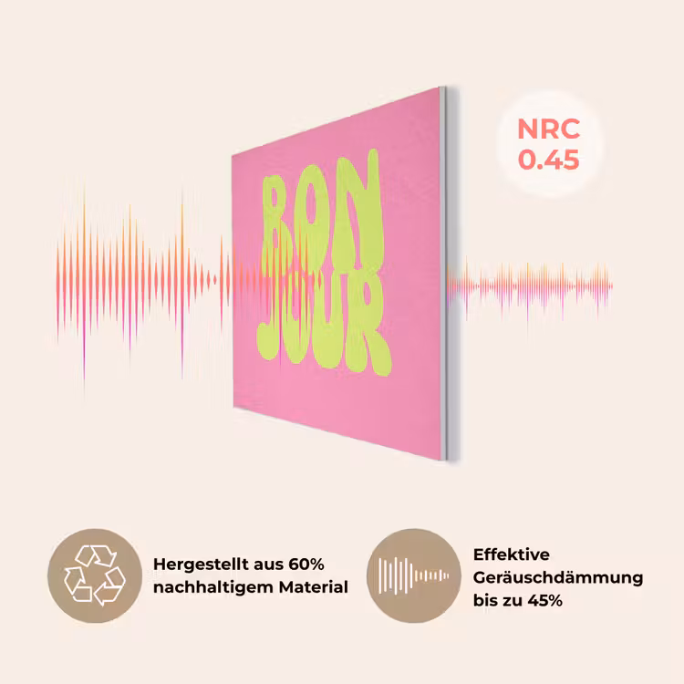 Bonjour - Roze - Fel groen PET vilt klein -USP_DE