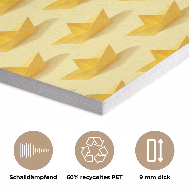 Bootjes - Origami - Creatief - Geel PET vilt klein 837 -closeup_DE