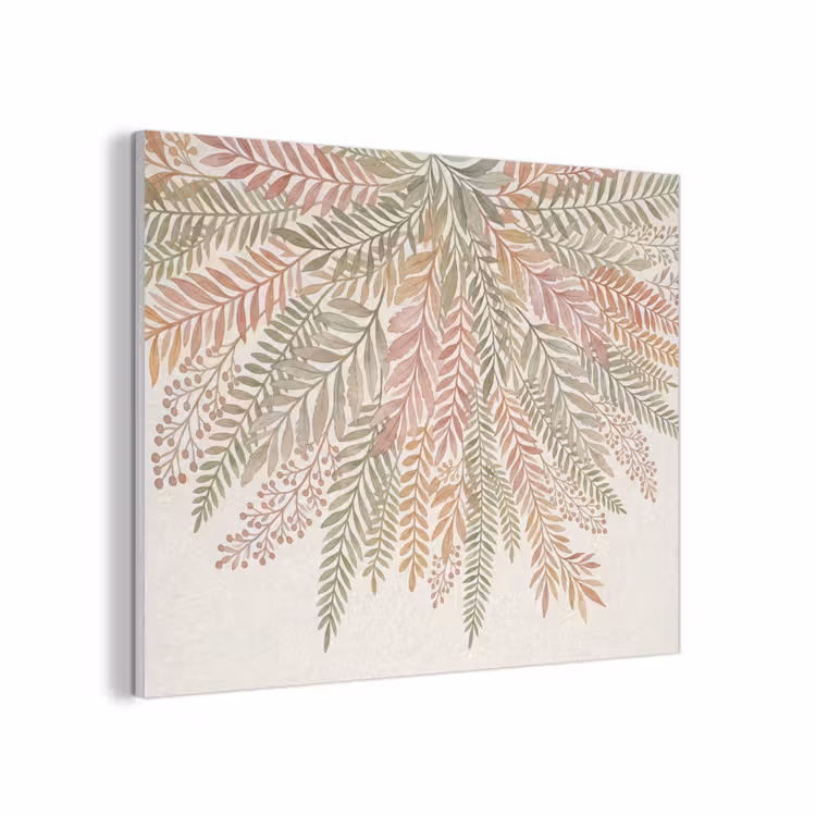 Botanisch - Aquarel - Kleurrijk PET vilt klein -3d