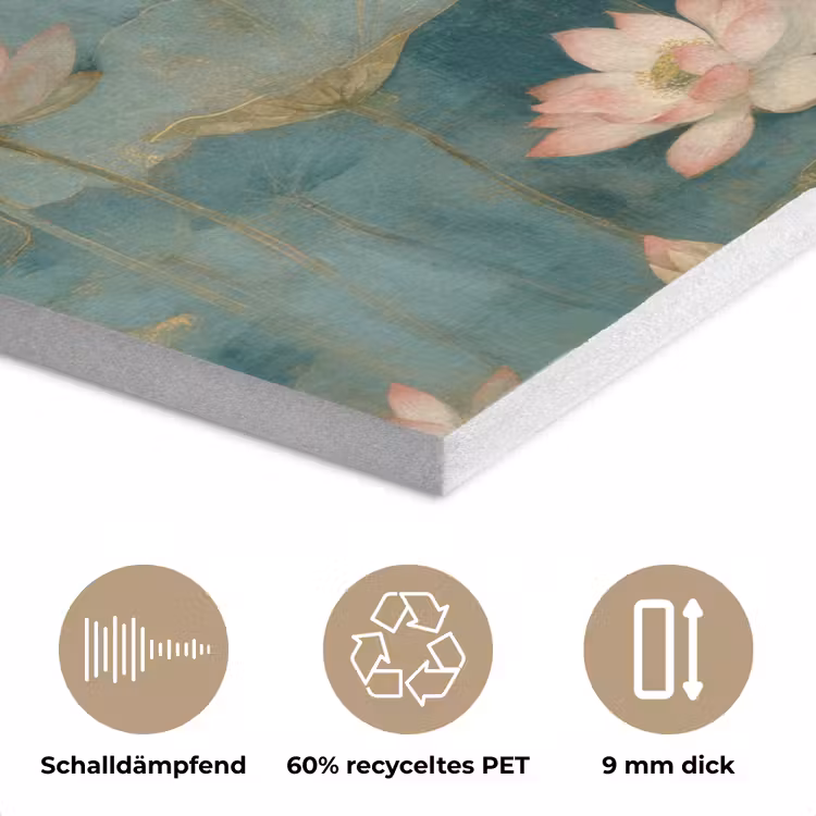 Botanisch - Bloemen - Roze PET vilt klein 837 -closeup_DE