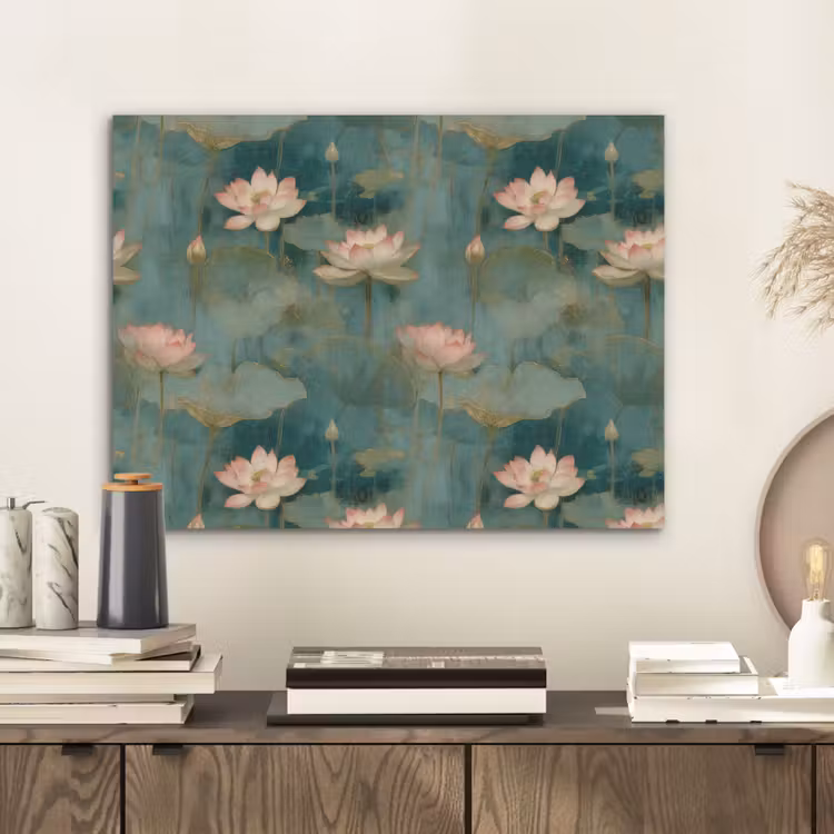 Botanisch - Bloemen - Roze PET vilt klein 837 -sfeer1