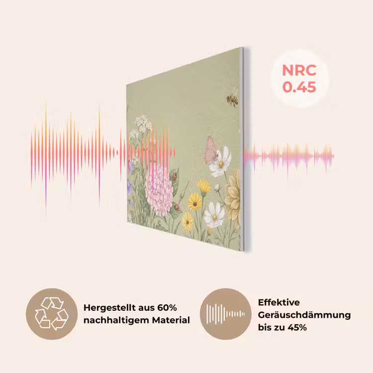 Botanisch - Bloemen - Kleurrijk PET vilt klein -USP_DE