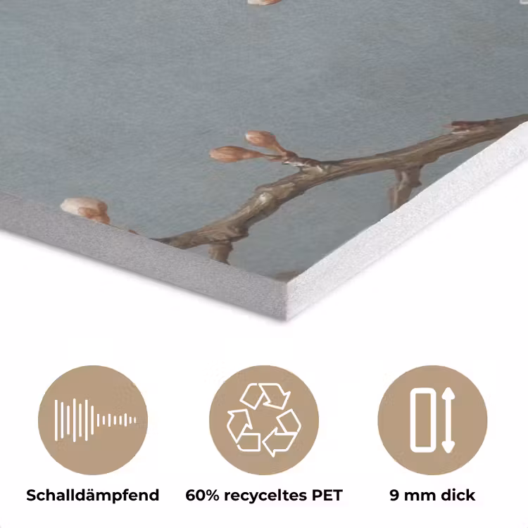 Botanisch - Stilleven - Blauw PET vilt klein -closeup_DE