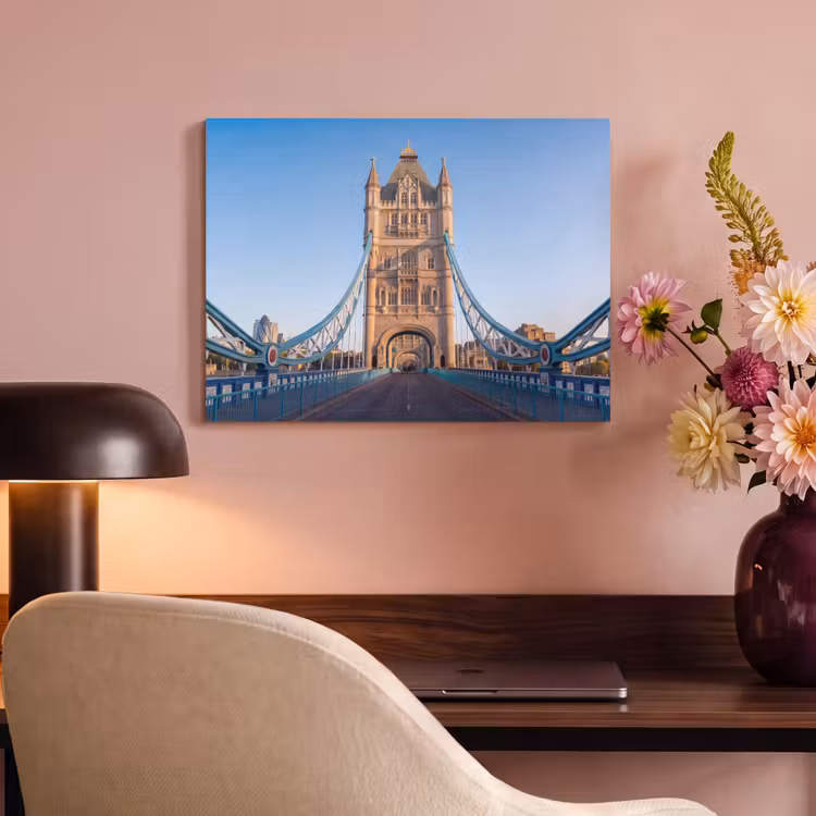 Brug - Toren - Architectuur - Klassiek - Blauw PET vilt klein -sfeer3