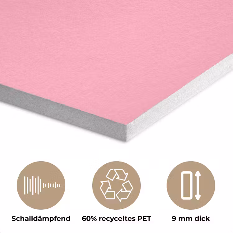 Bubblegum - Pink - Roze PET vilt klein 837 -closeup_DE