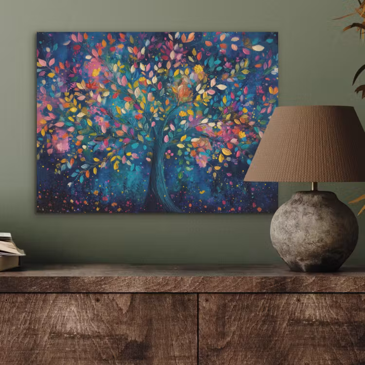 Kleurrijk - Boom - Magisch - Abstract PET vilt klein -sfeer2