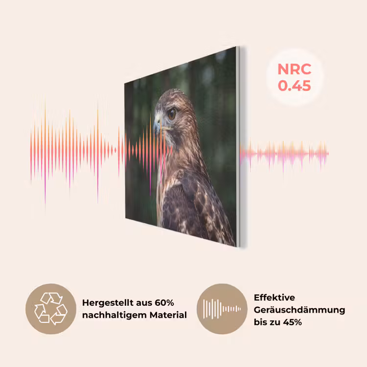 Buizerd - Roofvogel - Natuur - Bruin PET vilt klein -USP_DE