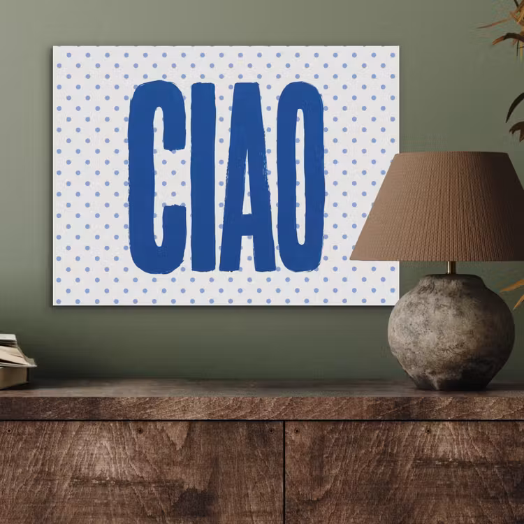 Ciao - Blauw - Stippen PET vilt klein -sfeer2