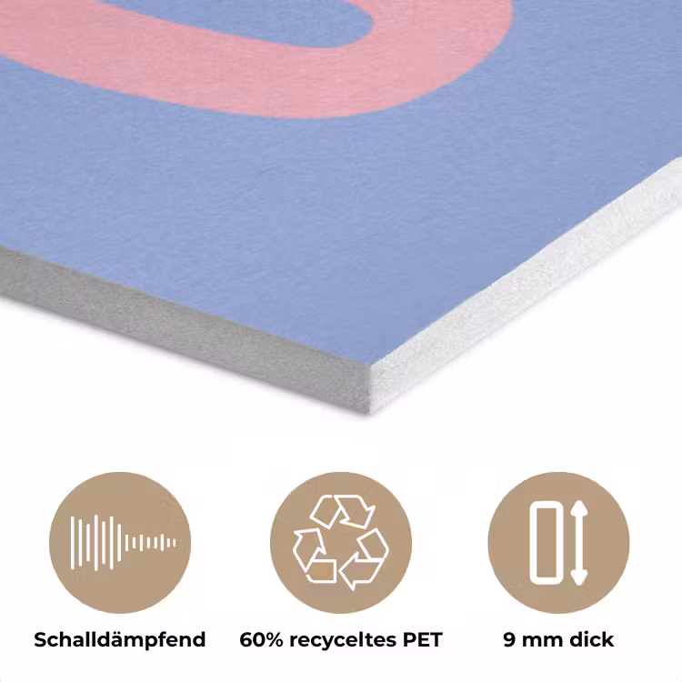 Ciao - Roze - Blauw - Golvend PET vilt klein -closeup_DE
