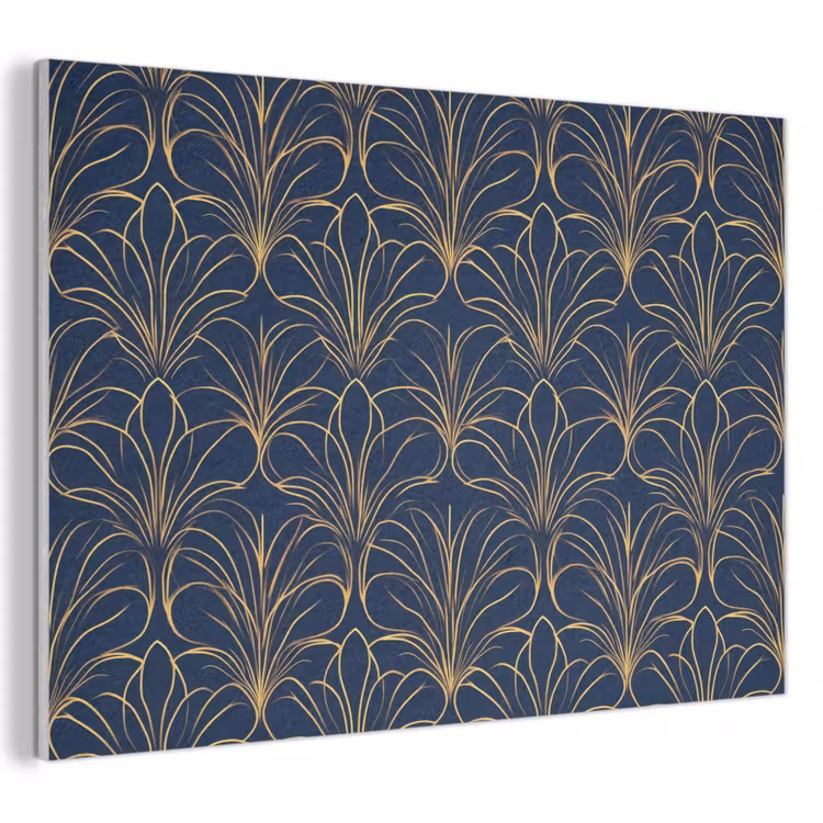 Deco - Waaier - Blauw PET vilt klein 837 -3d