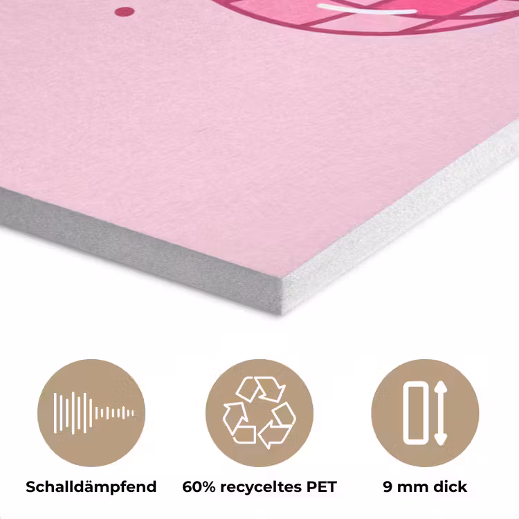 Decoratie - Disco-bal - Feest - Roze PET vilt klein -closeup_DE