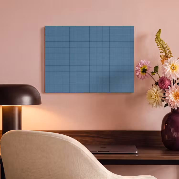 Ruiten - Geometrisch - Blauw PET vilt klein 837 -sfeer3
