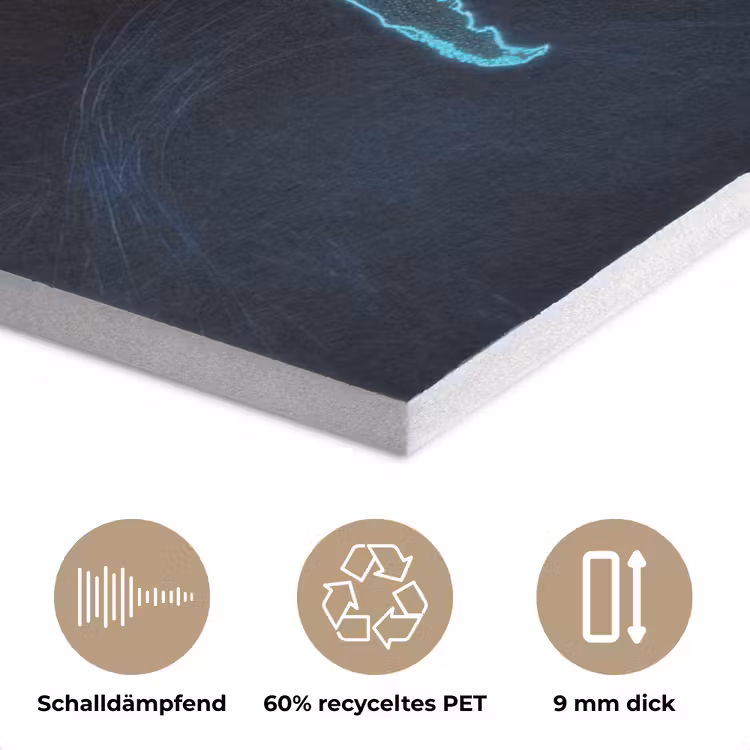 Digitaal - Wereldkaart - Blauw - Quote PET vilt klein -closeup_DE