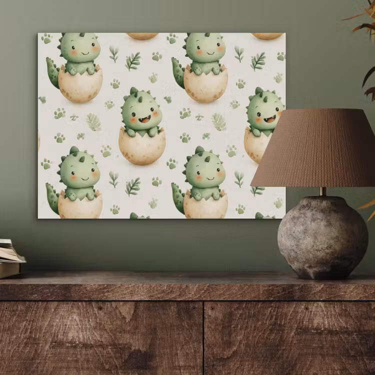 Dino - Eieren - Groen PET vilt klein 837 -sfeer2