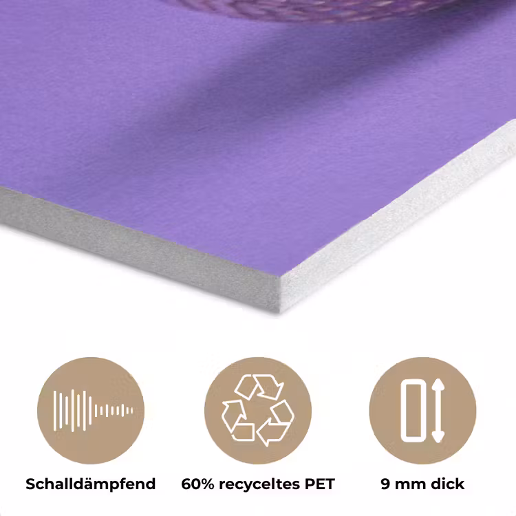 Disco - Eend - Paars PET vilt klein -closeup_DE