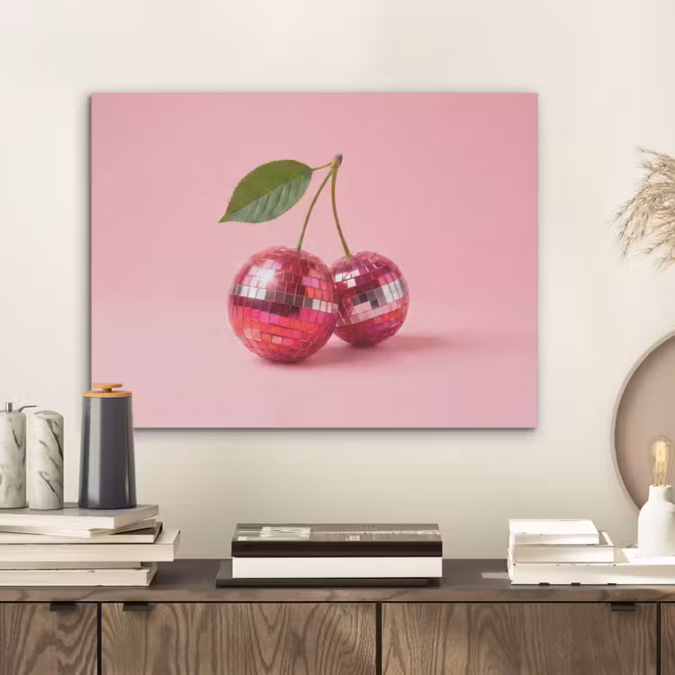 Disco - Kersen - Roze PET vilt klein -sfeer1