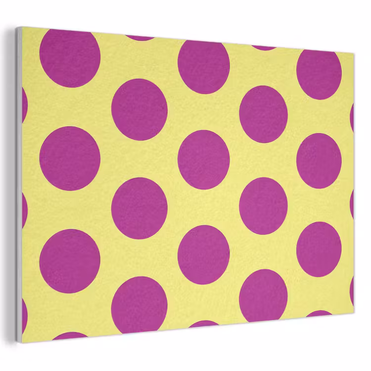 Dots - Klassiek - Geel PET vilt klein 837 -3d