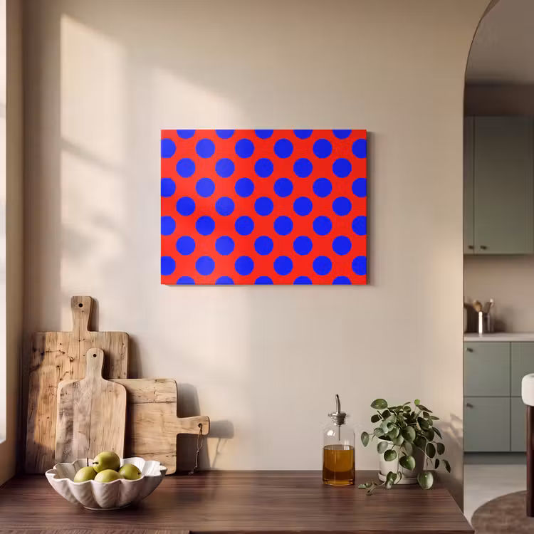 Dots - Klassiek - Rood PET vilt klein 837 -sfeer2