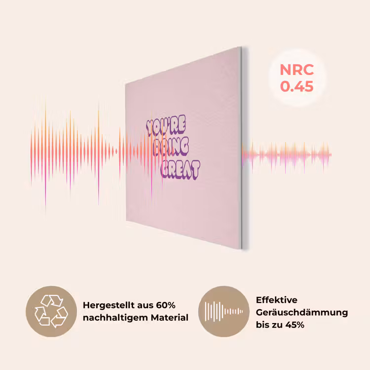 You're doing great - Roze - Bubble letters PET vilt klein -USP_DE