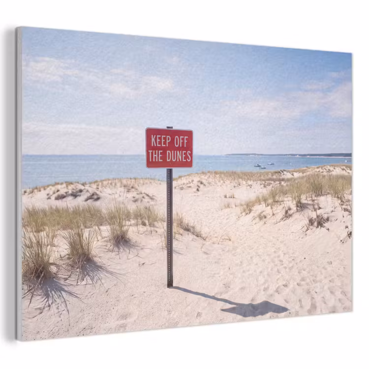 Duin - Bord - Kust - Landschap - Rood PET vilt klein -3d