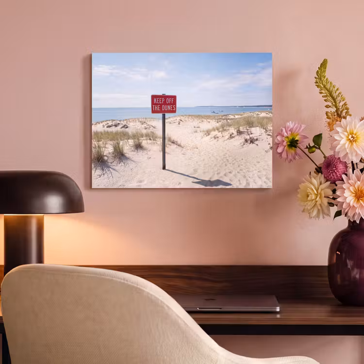 Duin - Bord - Kust - Landschap - Rood PET vilt klein -sfeer3