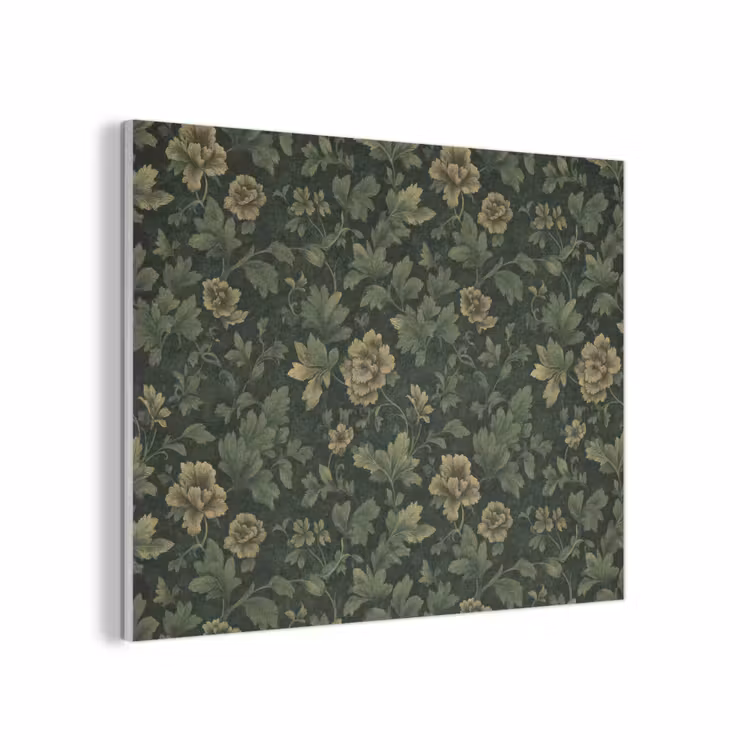 Donker - Groen - Goud - Botanisch PET vilt klein 837 -3d