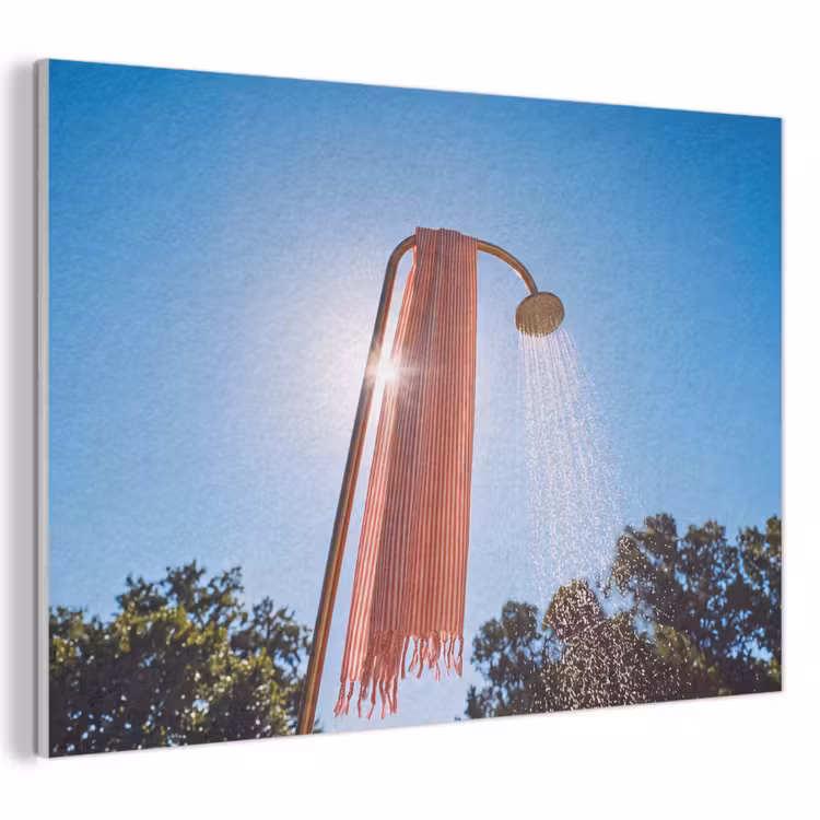 Douche - Water - Zomer - Blauw PET vilt klein -3d