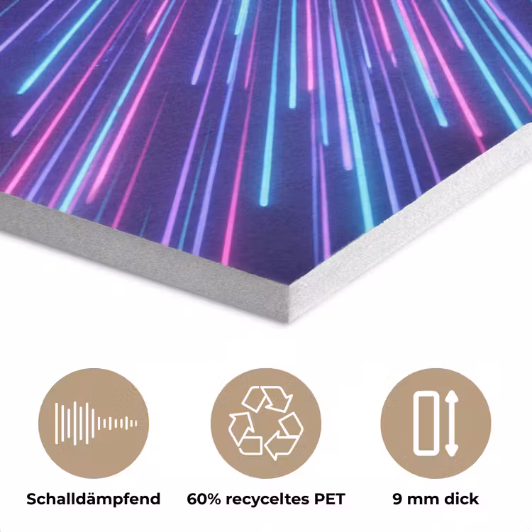 Dynamisch - Ruimte - Kleurrijk PET vilt klein -closeup_DE