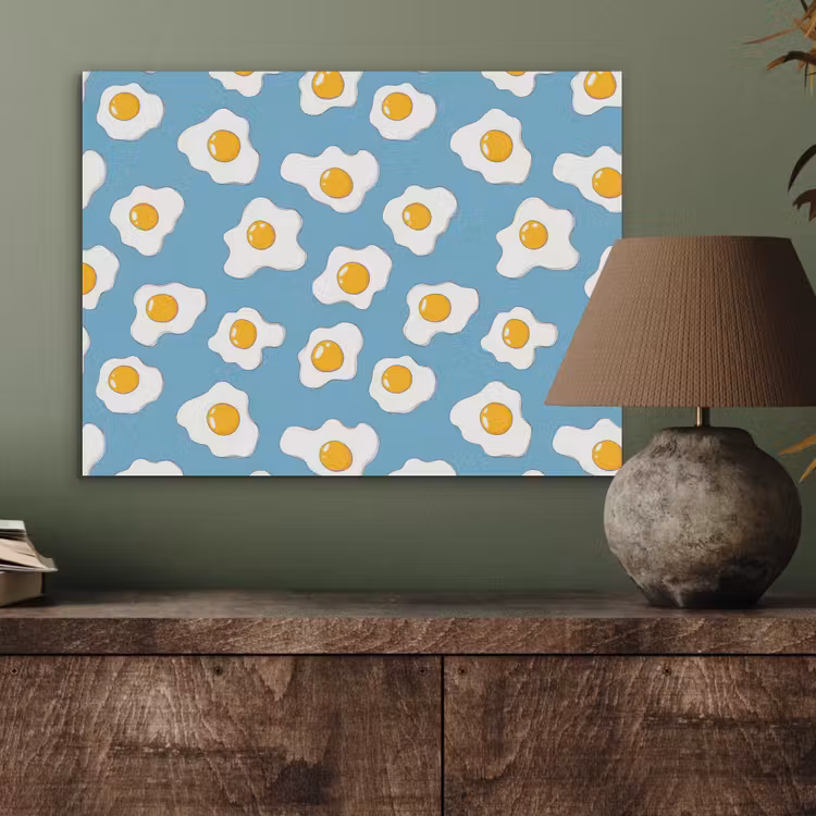 Eieren - Dooiers - Blauw PET vilt klein 837 -sfeer2