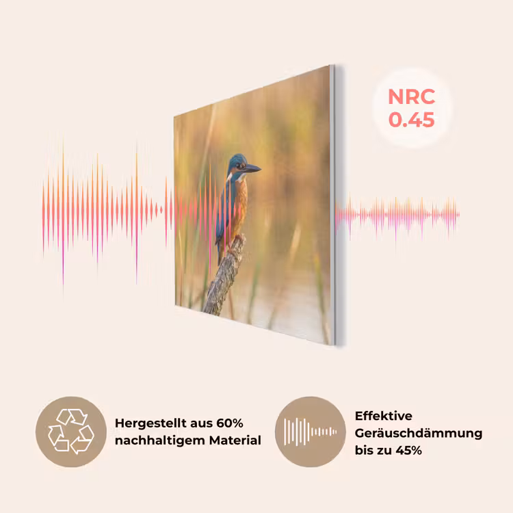 IJsvogel - Tak - Water - Kleurrijk - Levendig PET vilt klein -USP_DE