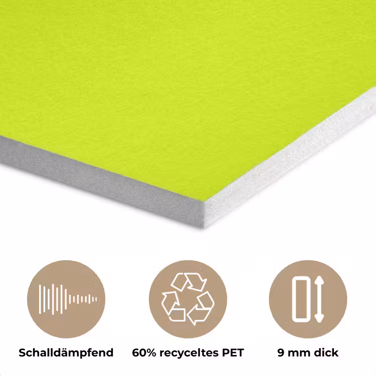 Electric - Lemon - Geel PET vilt klein 837 -closeup_DE