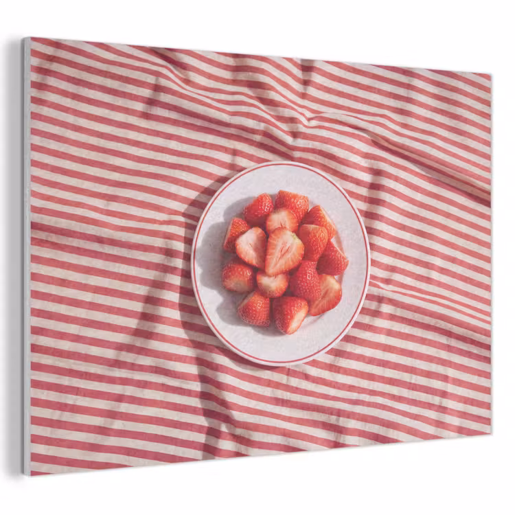 Eten - Aardbeien - Fruit - Zomer - Rood PET vilt klein -3d