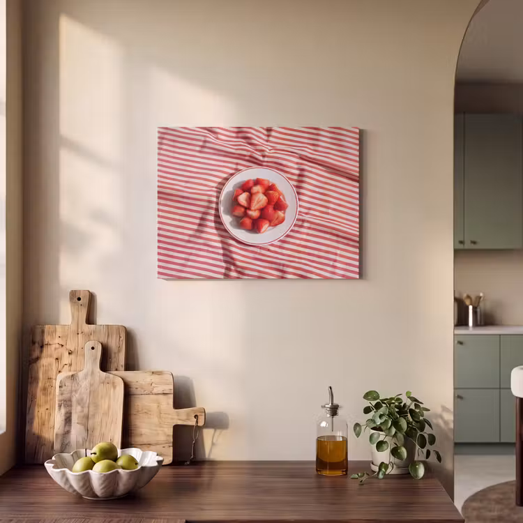 Eten - Aardbeien - Fruit - Zomer - Rood PET vilt klein -sfeer2