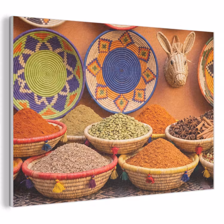 Akustikbild - Essen – Farbenfroh – Kultur - Eten - Kleurrijk - Cultuur PET vilt klein