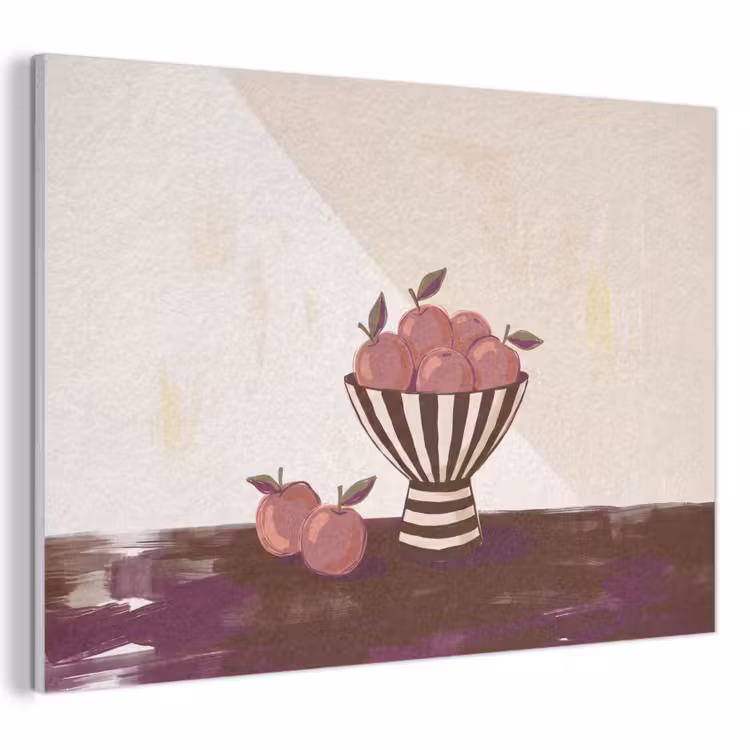 Eten - Schaal - Stilleven - Modern - Rood PET vilt klein -3d