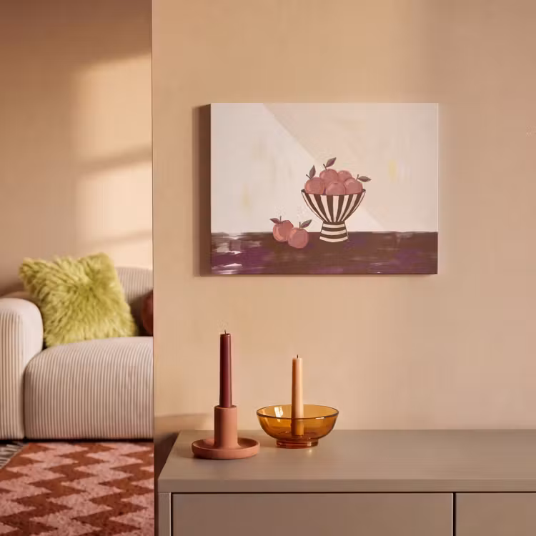 Eten - Schaal - Stilleven - Modern - Rood PET vilt klein -sfeer1