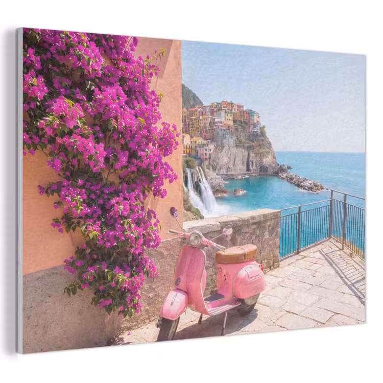 Voertuig - Roze - Kust - Zomer - Reizen PET vilt klein -3d