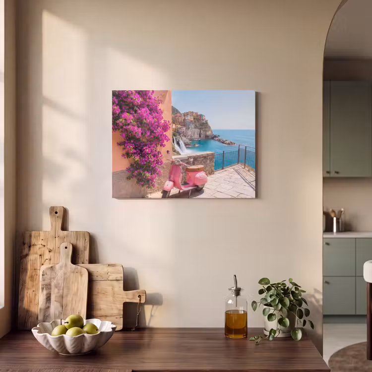 Voertuig - Roze - Kust - Zomer - Reizen PET vilt klein -sfeer2