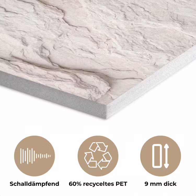 Rots - Structuur - Natuur - Beige - Abstract PET vilt klein -closeup_DE