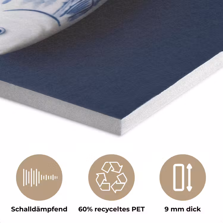Vissen - Delfts - Blauw - Keramiek PET vilt klein -closeup_DE