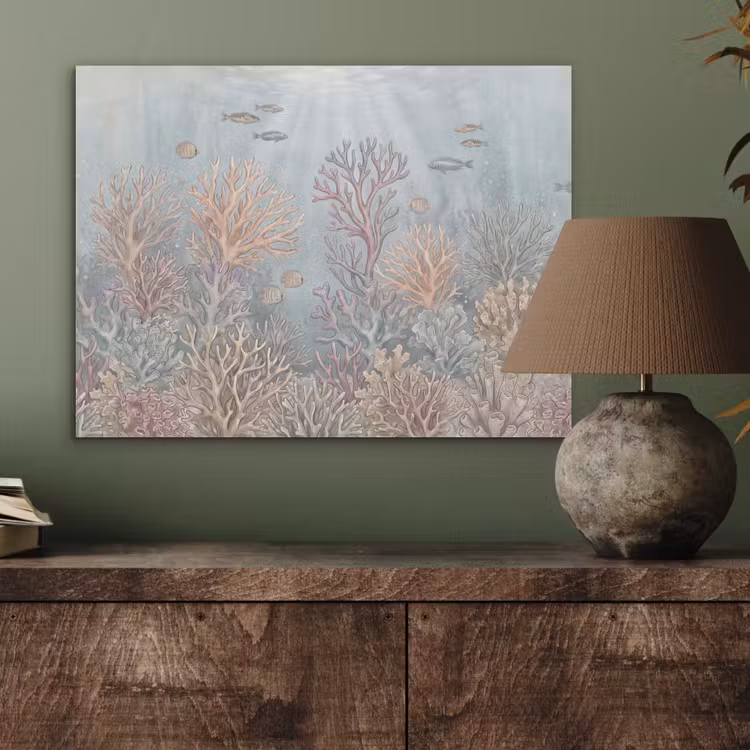 Vis - Koraal - Oceaan - Illustratie - Onderwater PET vilt klein -sfeer2