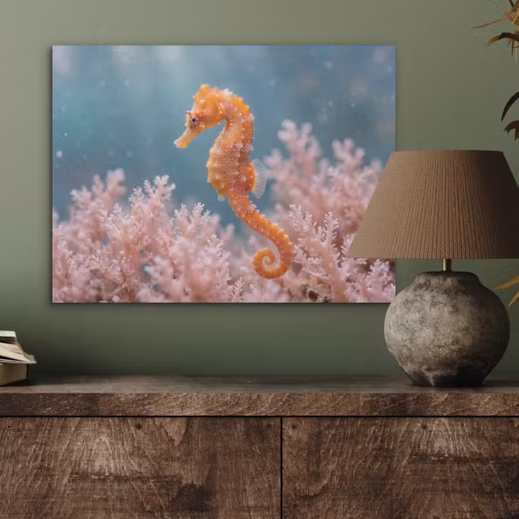 Vis - Koraal - Oceaan - Macro - Oranje PET vilt klein -sfeer2