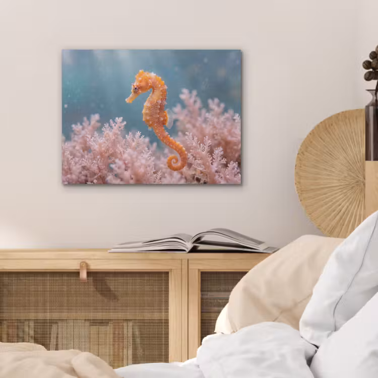 Vis - Koraal - Oceaan - Macro - Oranje PET vilt klein -sfeer3