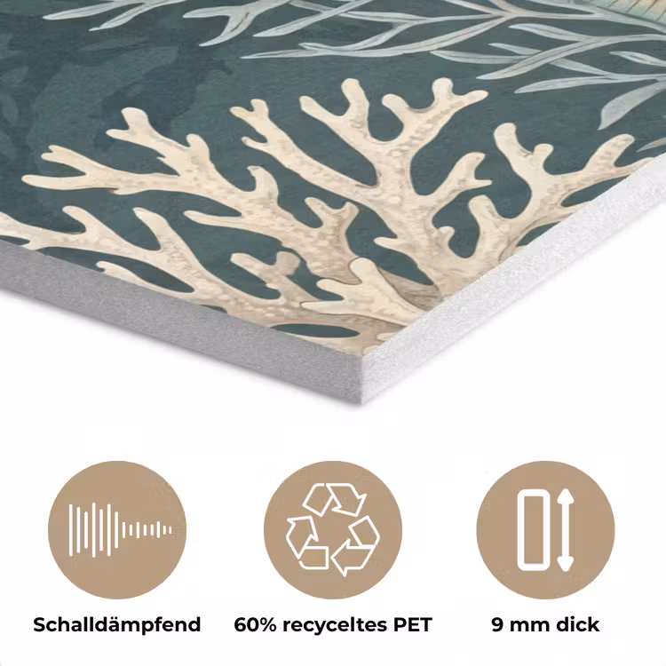 Vis - Koraal - Onderwater - Illustratie PET vilt klein -closeup_DE