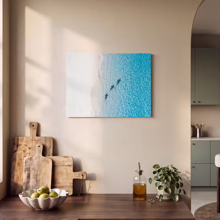 Vis - Oceaan - Strand - Turquoise - Natuur PET vilt klein -sfeer2