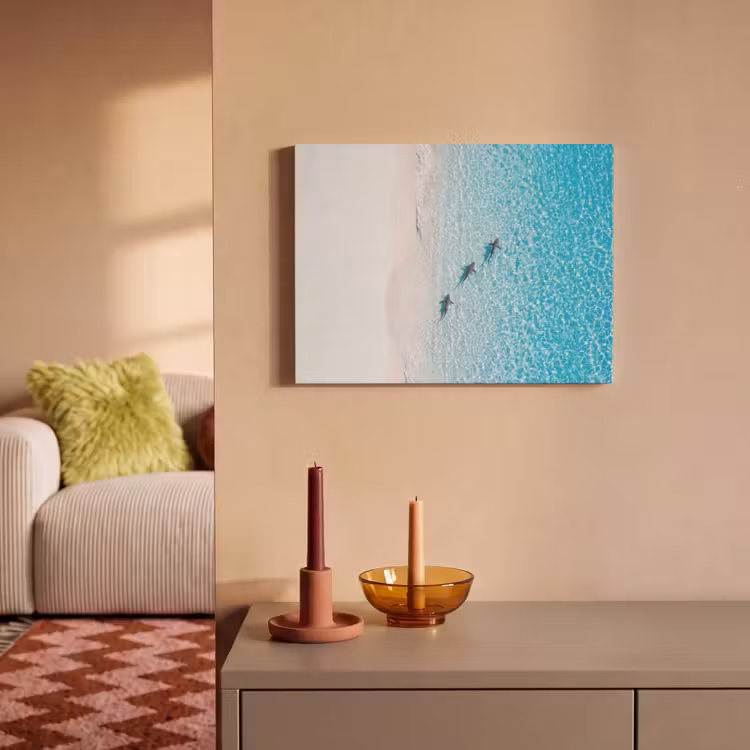 Vis - Oceaan - Strand - Turquoise - Natuur PET vilt klein -sfeer1