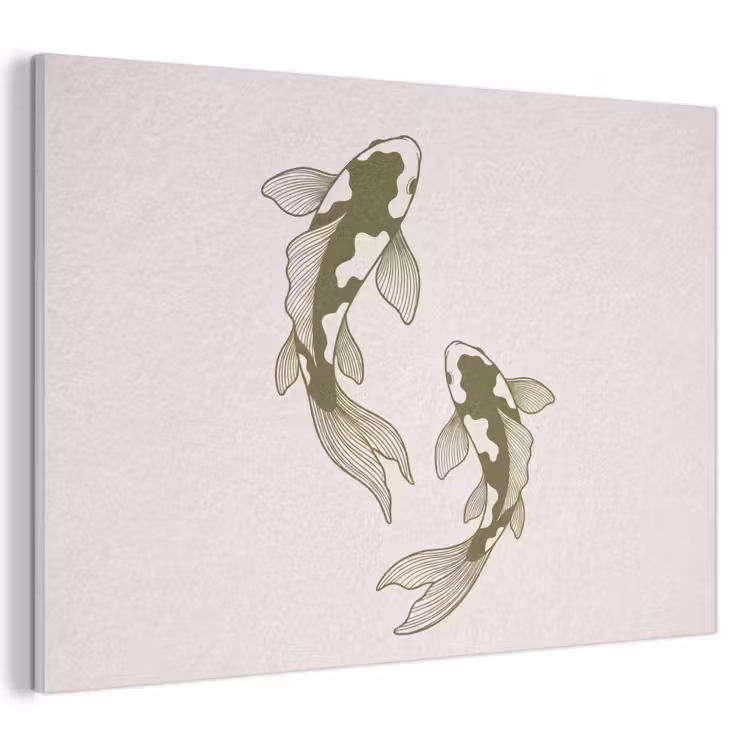 Vis - Zwemmend - Groen - Abstract - Dieren PET vilt klein -3d