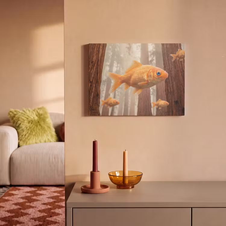 Akustikbild - Fisch – Wald – Fantasie - Vis - Bos - Fantasie PET vilt klein