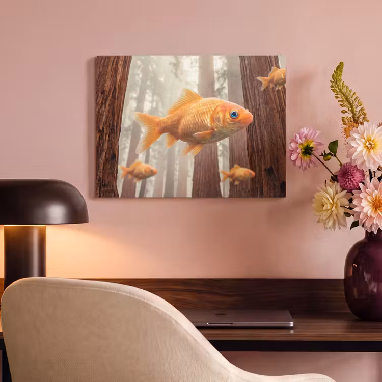 Akustikbild - Fisch – Wald – Fantasie - Vis - Bos - Fantasie PET vilt klein
